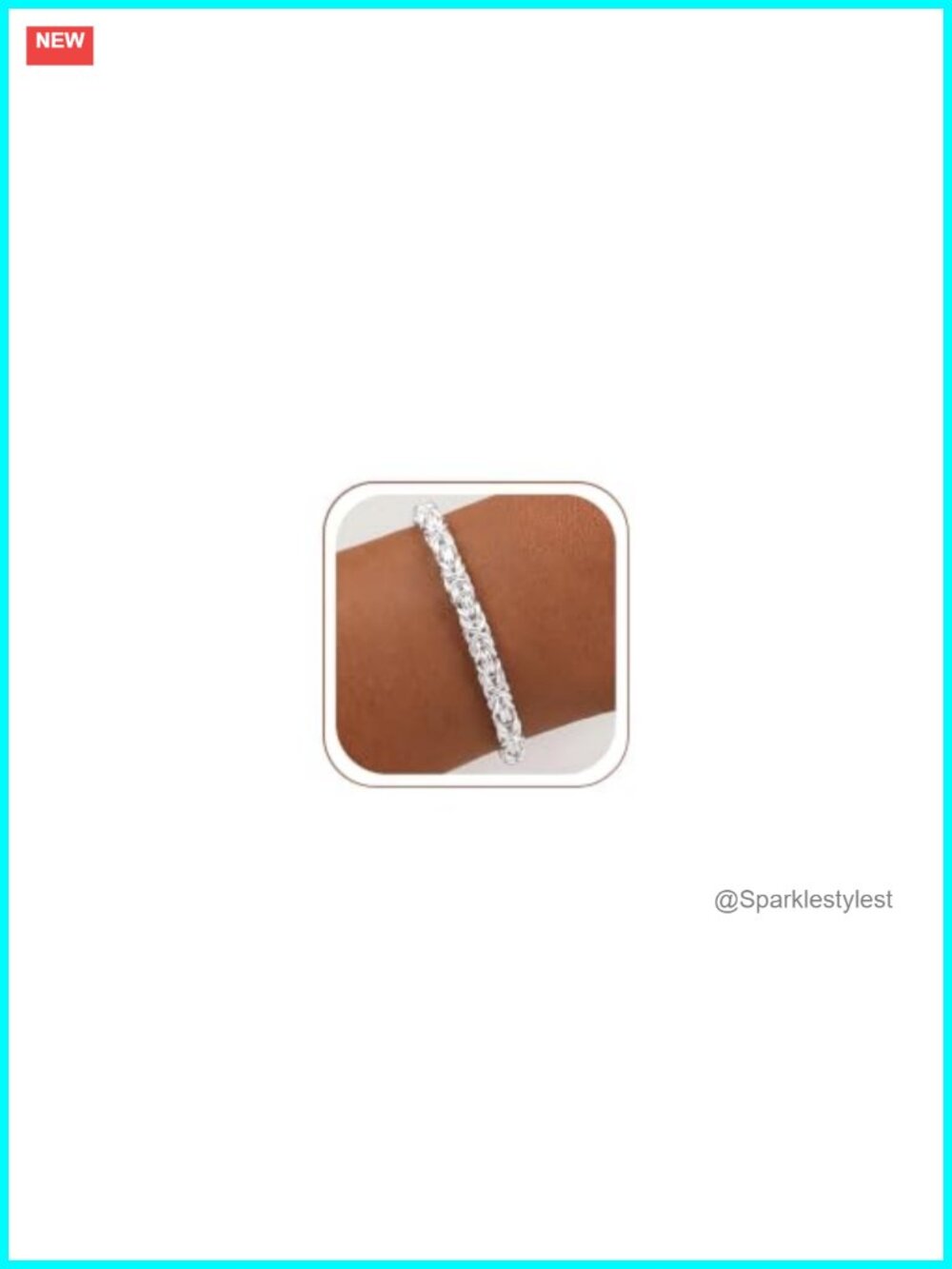 6mm 925 Sterling Silver Byzantine Link Bracelet for Women